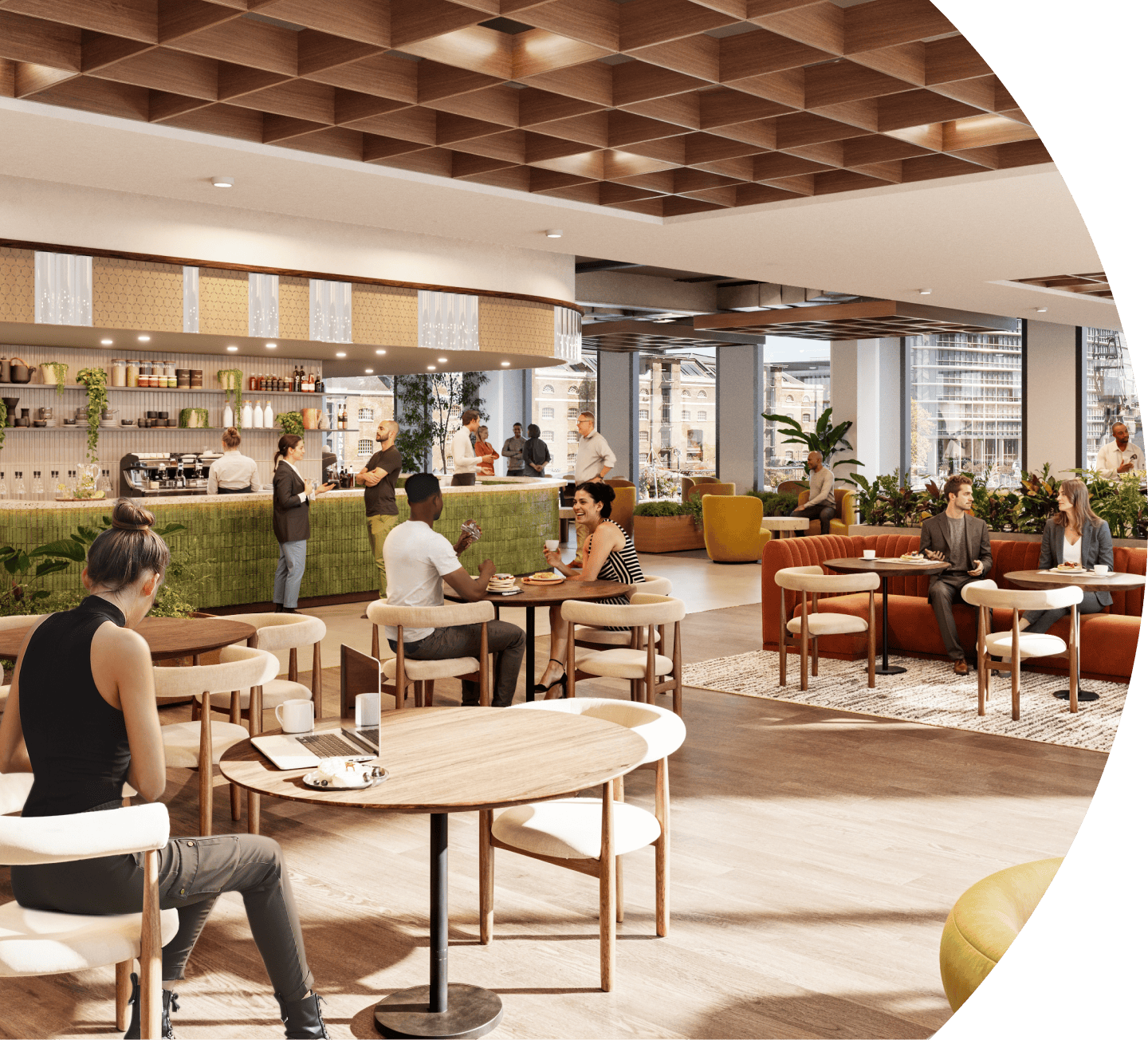 17cc Labs on-site restaurant & cafe