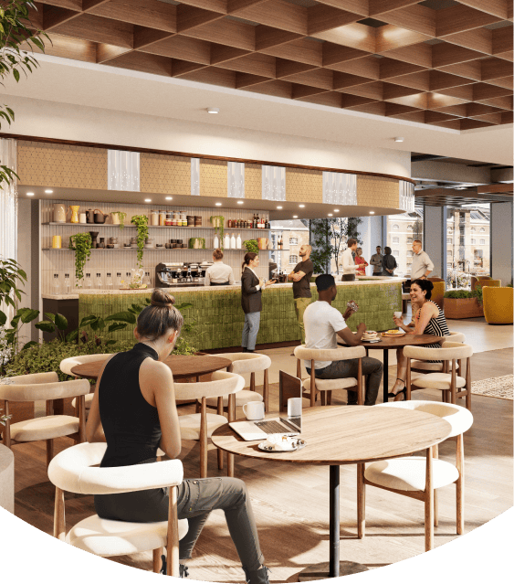 17cc Labs on-site restaurant & cafe